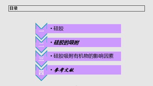 硅胶吸附有机物PPT课件