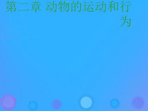 人教版新课程标准《动物的运动》课件PPT1