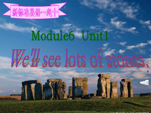 外研社(一起)五年级英语下册Module6 Unit1 We'll see lots stones课件