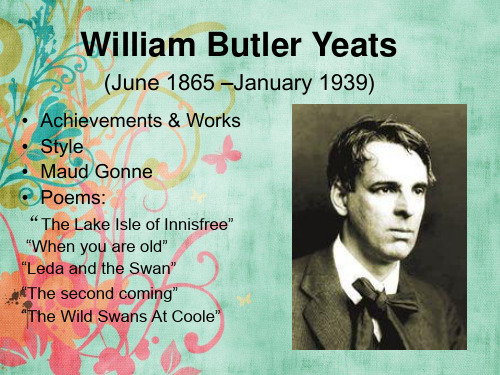 William Butler Yeats 英语诗歌理解-叶芝