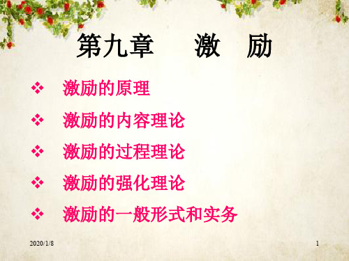 激励理论和激励的形式(ppt 46页)