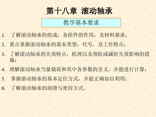 《化工设备机械基础》教学课件—滚动轴承