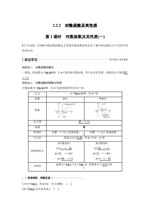 第二章 2.2.2 第1课时  对数函数及其性质(一)