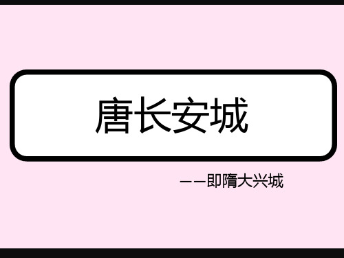 唐长安城