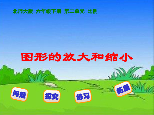 北师大版小学数学六年级下册课件:2.4《图形的放缩》课件(7)