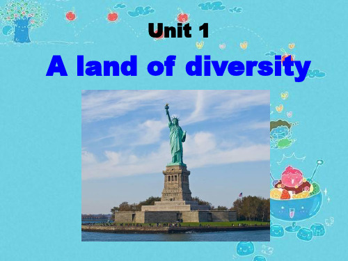 高二英语ppt课件 A land of diversity课件4(2)