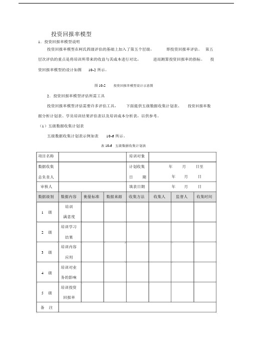 培训效果评估模型投资回报率模型.docx