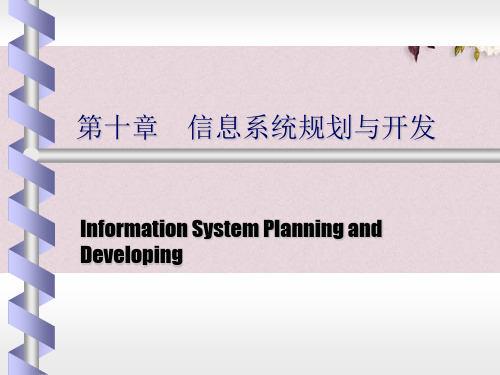信息系统规划与开发(ppt 66页)