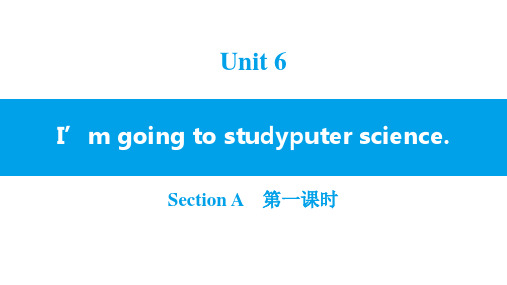 《I'm going to study computer science》SectionA PPT习