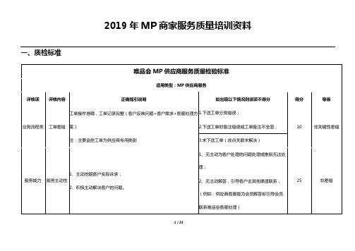 2019年MP商家服务质量培训资料