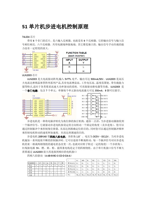 51单片机步进电机控制原理