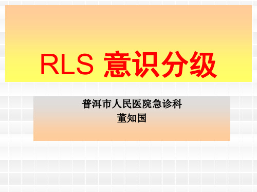 RLS 意识评分