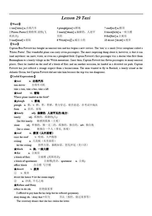 最新新概念英语第二册Lesson29