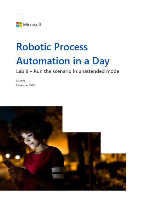 Microsoft Robotic Process Automation in a Day Lab 