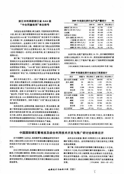 浙江丰利再获浙江省AAA级“守合同重信用”单位称号