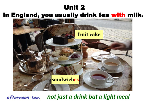 unit 2 In England, you usually drink tea with milk