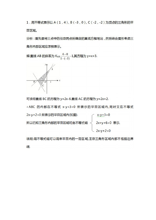 线性规划知识点汇总