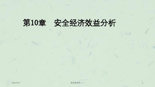 安全经济学——课件