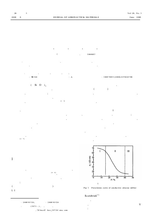 导电硅橡胶研究进展
