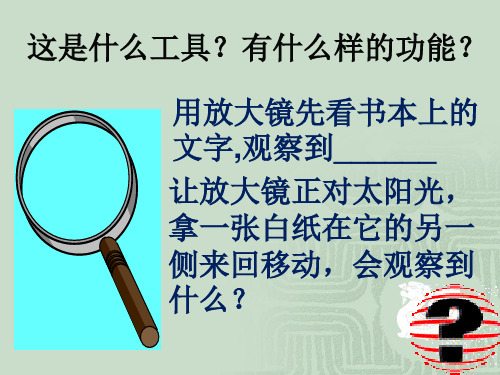 浙教版科学七年级下册 透镜和视觉 课件