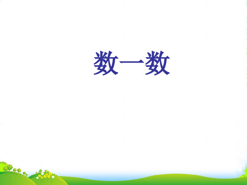 新人教版一年级数学上册《数一数》公开课课件 (2)