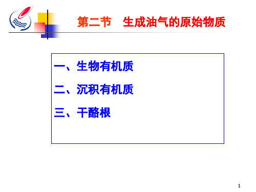 石油天然气地质与勘探23生成地质环境及理化条件ppt课件