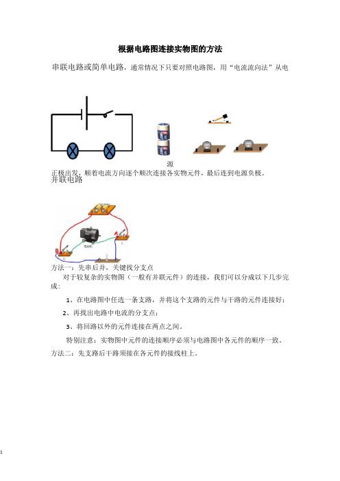 电路图与实物图相互转化