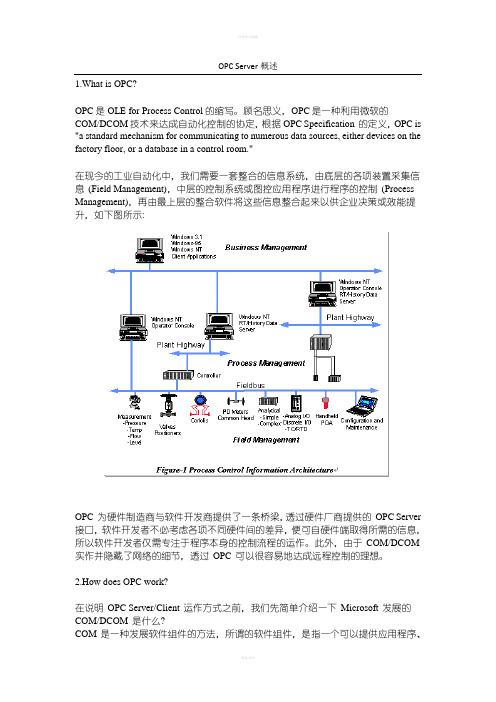 OPC Server概述