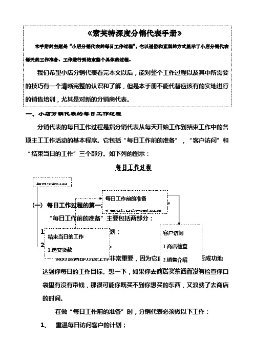 洗发深度分销代表手册