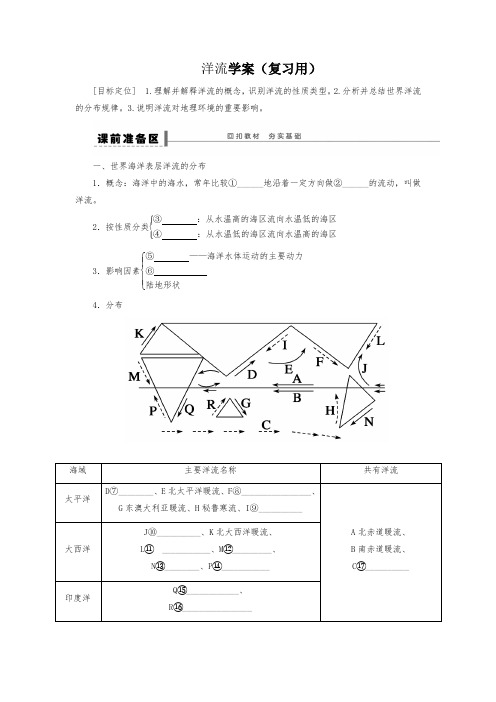 洋流学案(复习用)