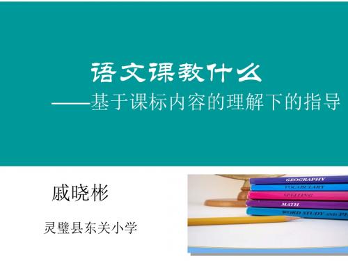 语文课教什么