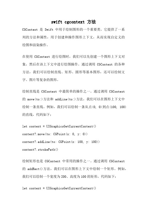 swift cgcontext 方法