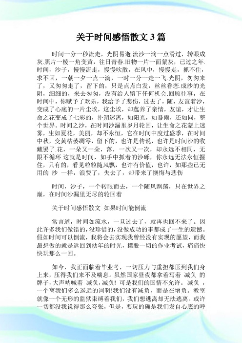 关于时间感悟散文3篇.doc