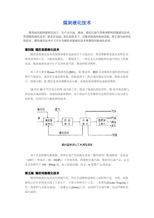 煤炭液化技术