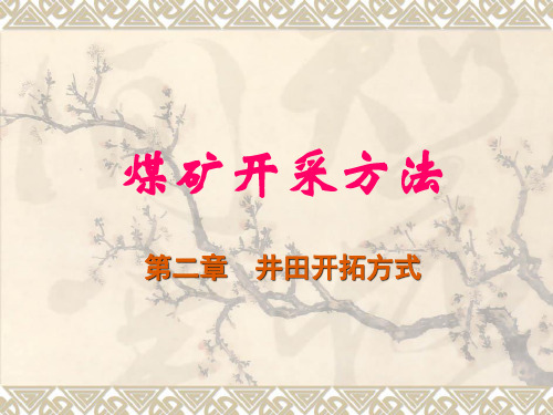 第二、三节斜井、立井开拓