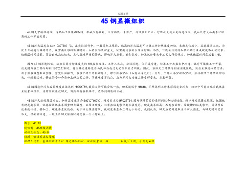 45钢金相分析报告 - 副本