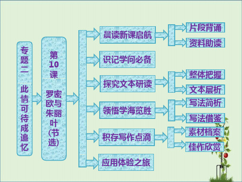 2014学年高二语文配套课件：专题二-第10课《罗密欧与朱丽叶》(节选)(苏教版必修5)