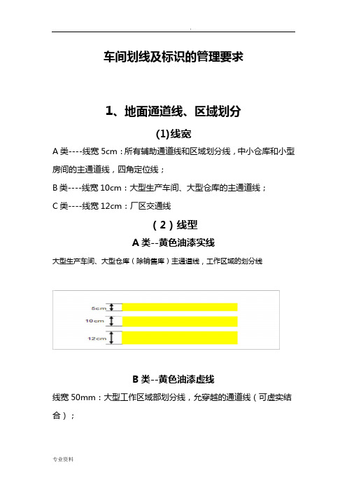 车间划线及标识的管理要求