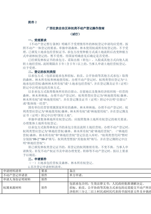 广西林权类不动产登记操作指南