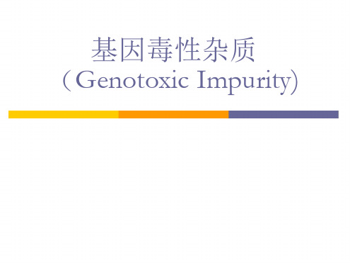 基因毒性杂质(genotoxic..[文字可编辑]