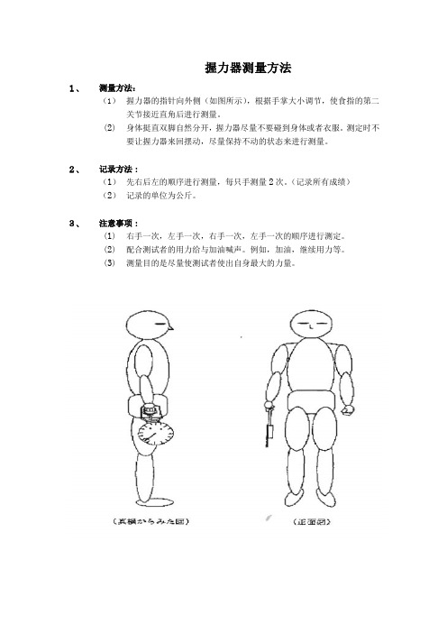 握力测定方法