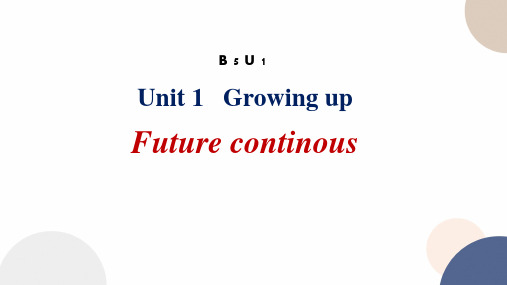 Unit1GrowingUpUsinglanguage将来进行时课件-高中英语外研版(2019)