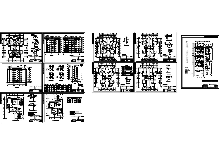 常州某小区3180平米6层砖混结构住宅楼全套建筑设计CAD图纸