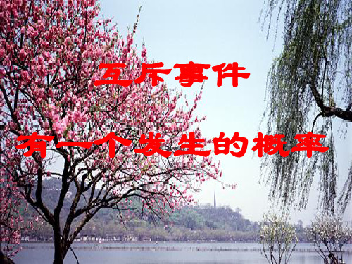 高中数学第一册(上)互斥事件有一个发生的概率3(ppt)名师课件