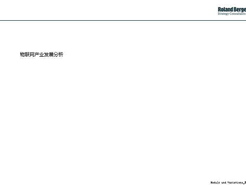 物联网产业发展分析-专业PPT文档