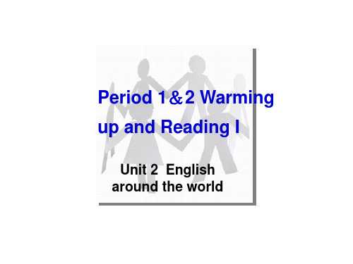 人教高中英语必修1Unit2Warming up and Reading I    (共21张PPT)