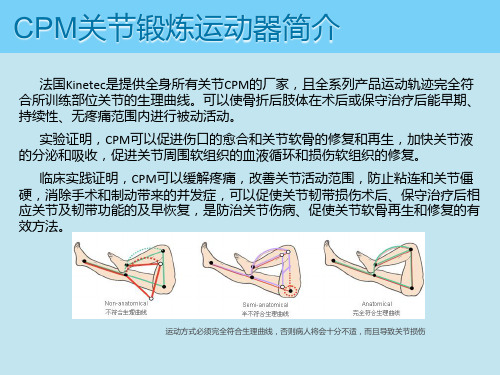 CPM 关节锻炼运动器