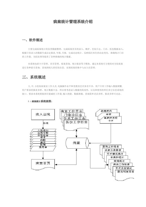 病案统计管理系统介绍