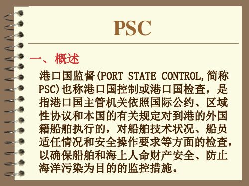 船舶管理(驾驶)PSC