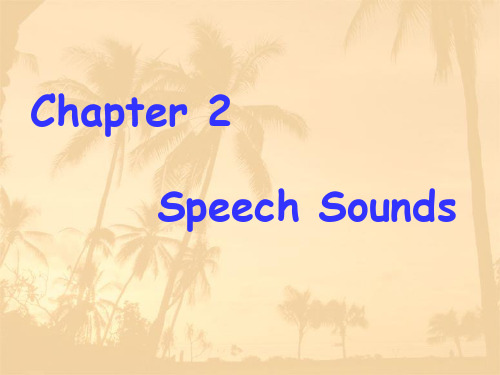 chapter 2 speech sounds